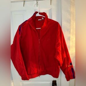 ADIDAS Originals Full Zip TRACK TOP Red Jacket Size Medium